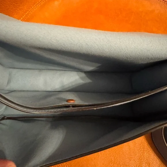 Coach chain tabby shoulder in bluebell and brass. - Picture 11 of 13